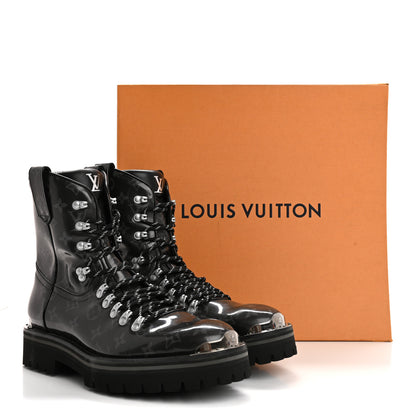 Louis Vuitton Monogram Eclipse Glaze Mens Outland Ankle Boots 9 15 of 15
