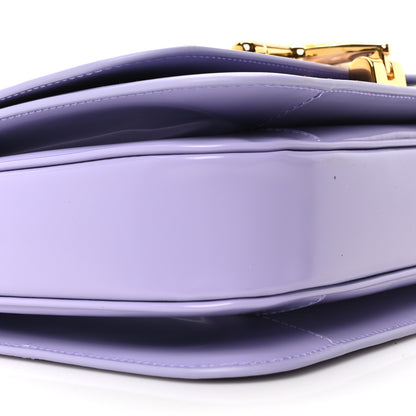 Gucci Patent Siena Small Shoulder Bag Lapis 9 of 10