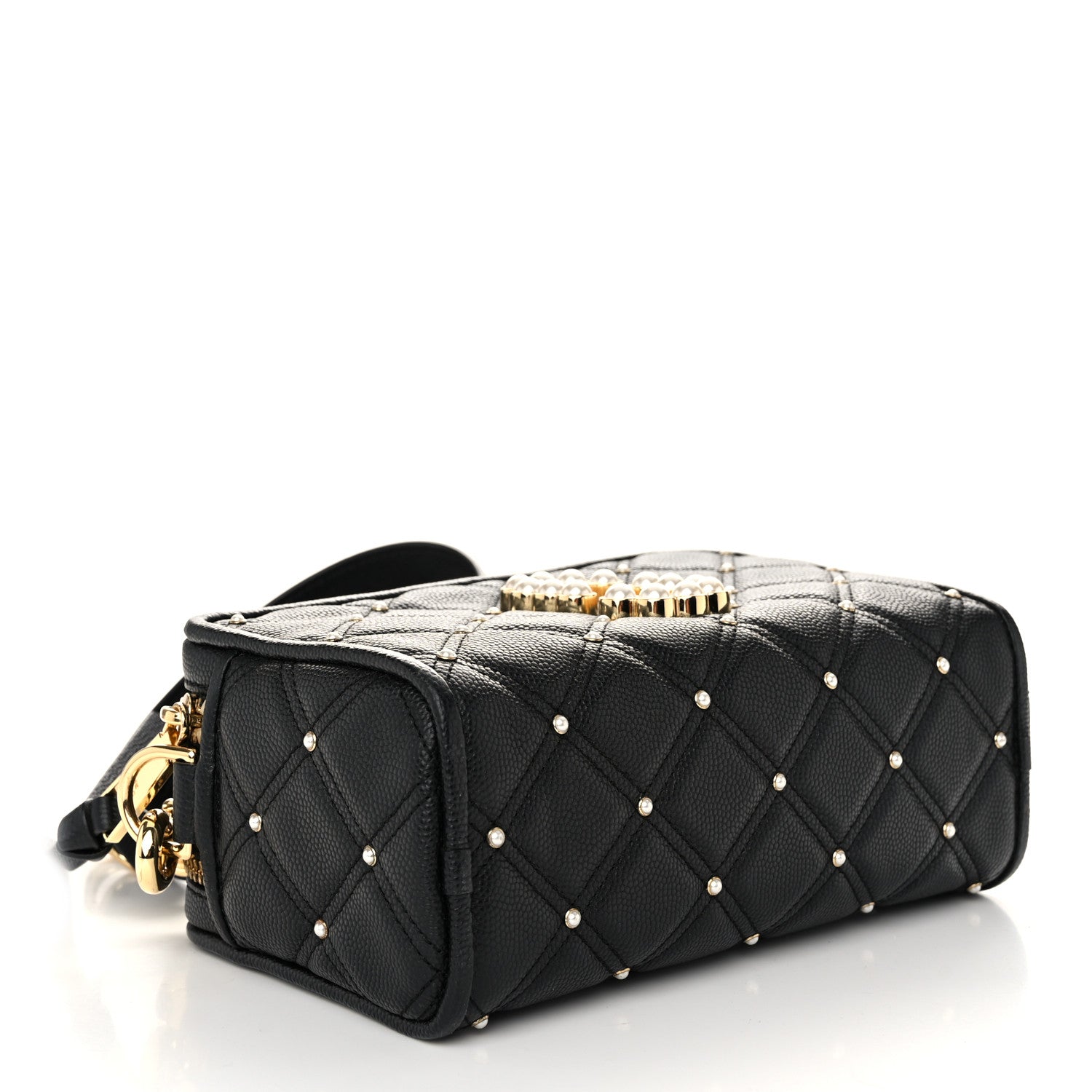 Marc Jacobs Calfskin Quilted Pearl The Softshot 21 Bag Black 4 of 10