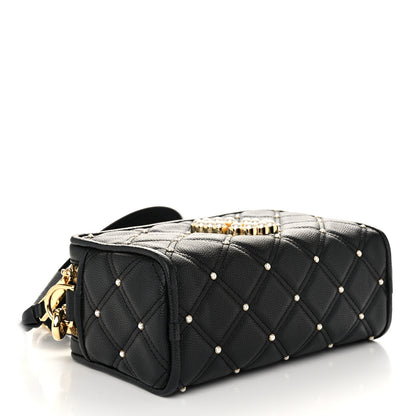 Marc Jacobs Calfskin Quilted Pearl The Softshot 21 Bag Black 4 of 10