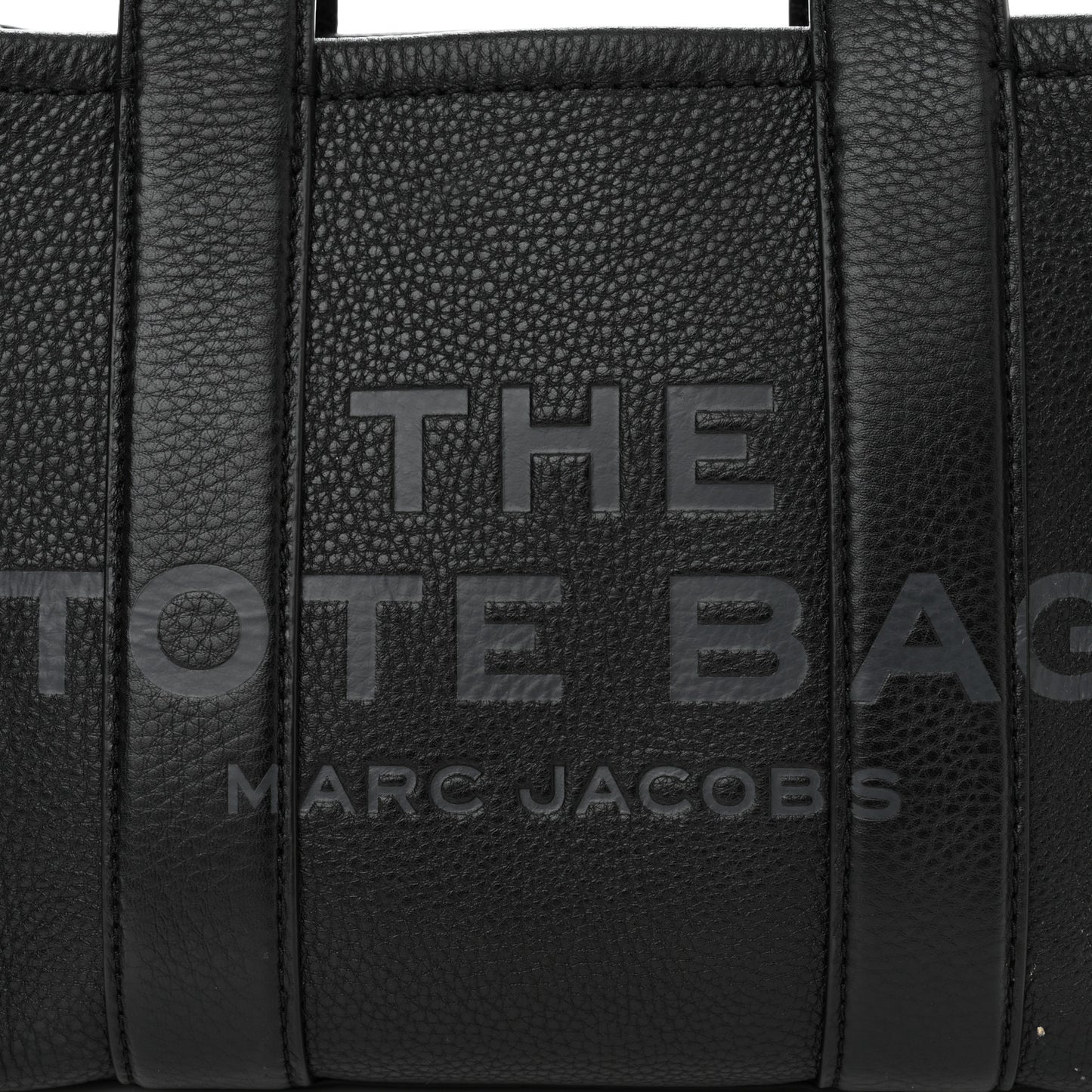 Grained Calfskin Small The Tote Bag Black