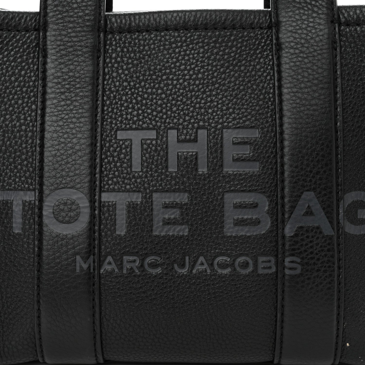 Marc Jacobs Grained Calfskin Small The Tote Bag Black 9 of 12