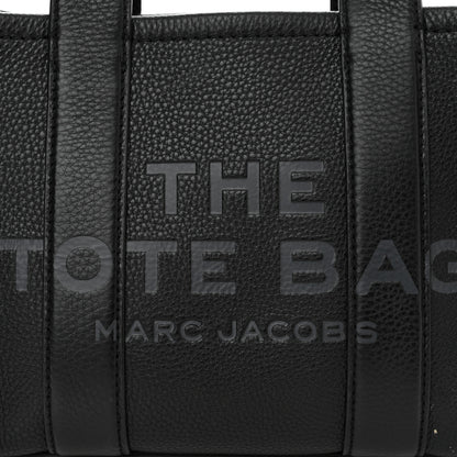 Marc Jacobs Grained Calfskin Small The Tote Bag Black 9 of 12