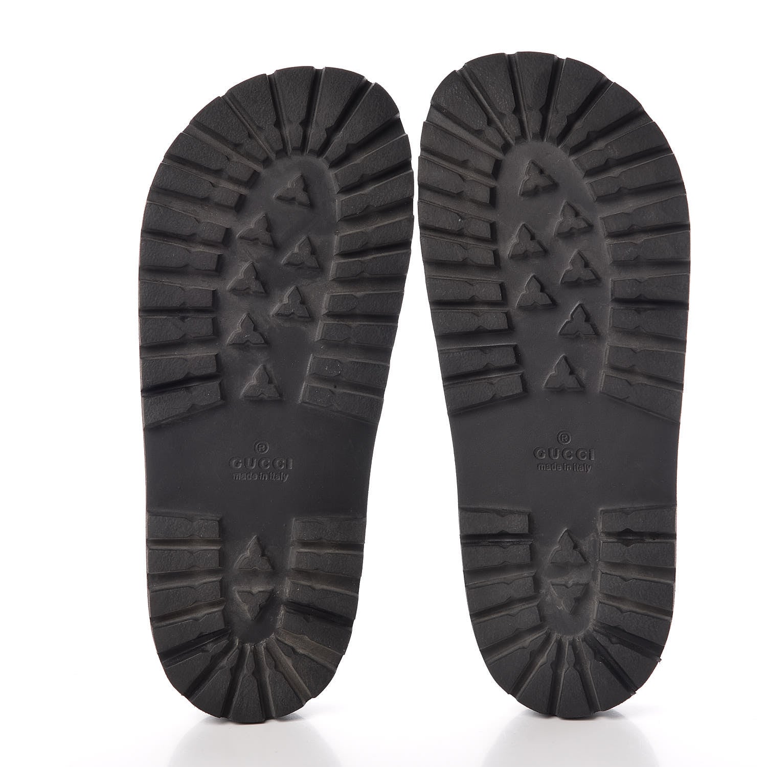 Gucci GG Supreme Monogram Angry Cat Mens Lug Sole Slide Sandals 5 Ebony 5 of 7