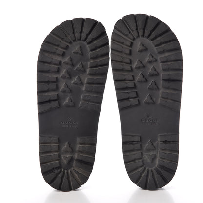 Gucci GG Supreme Monogram Angry Cat Mens Lug Sole Slide Sandals 5 Ebony 5 of 7