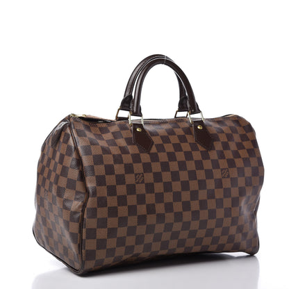 Louis Vuitton Damier Ebene Speedy 35 3 of 10