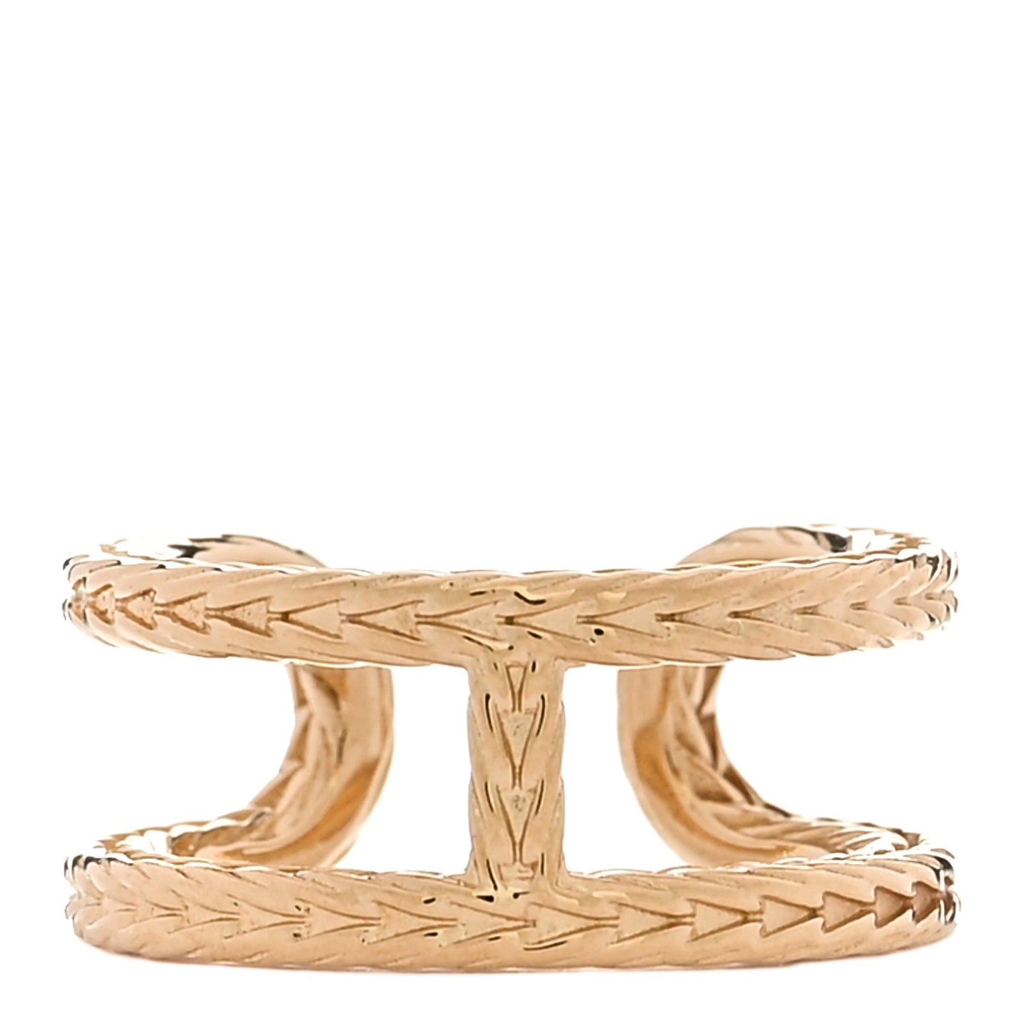 18K Yellow Gold PM Chain d'Ancre Danae Ring 53 6.5