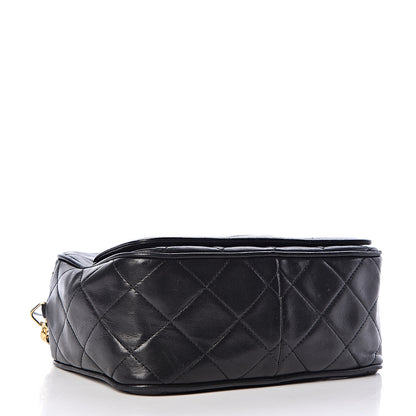 Chanel Lambskin Quilted Tassel Camera Case Black 4 of 10