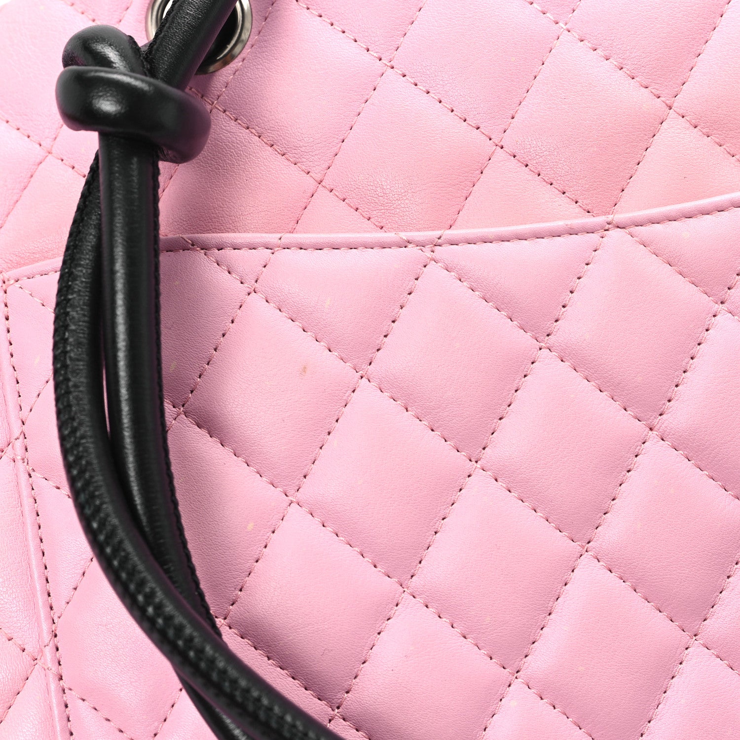 Chanel Calfskin Quilted Large Cambon Tote Pink Black 11 of 12
