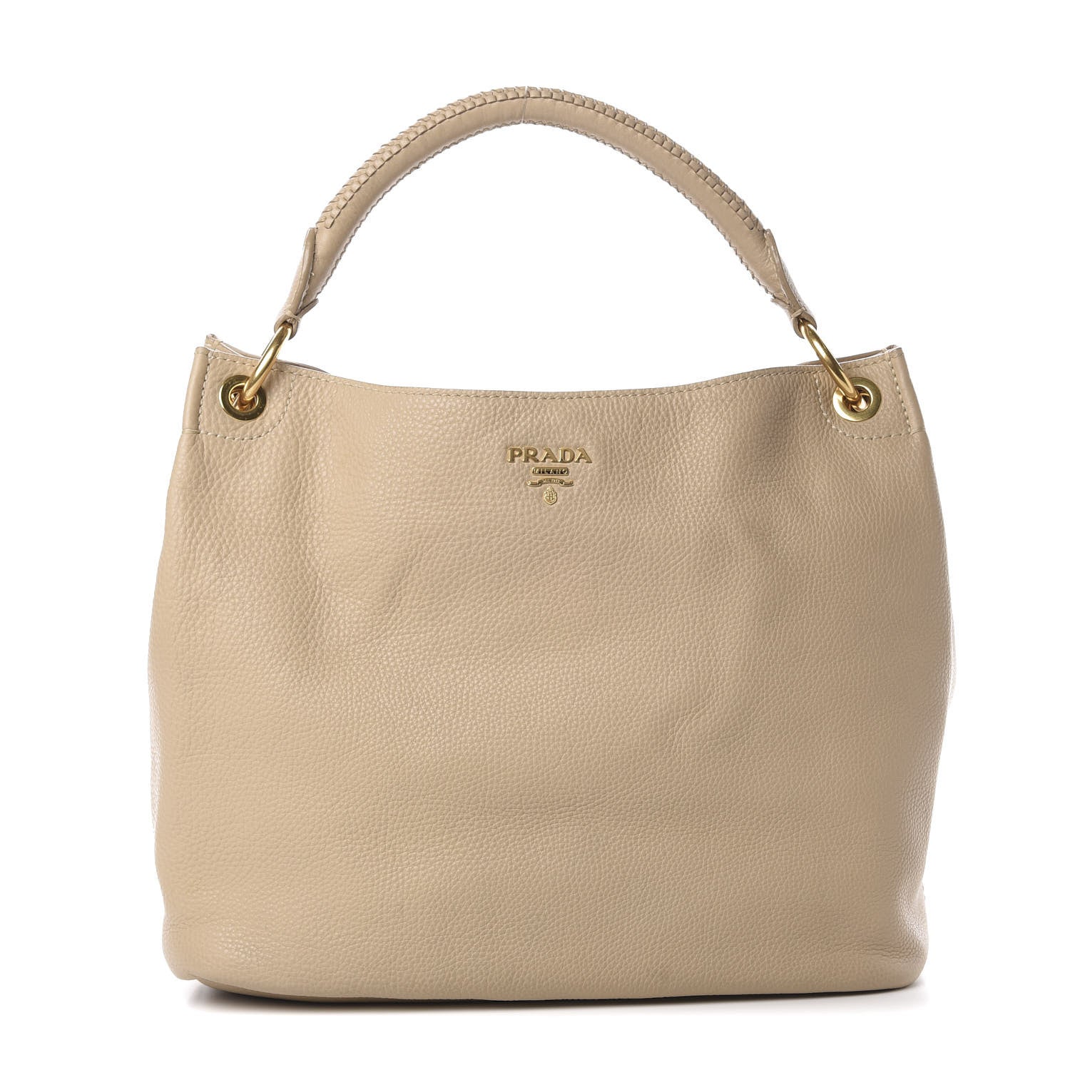 Prada Vitello Daino Hobo Sabbia 1 of 14