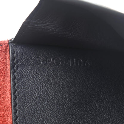 Celine Grained Calfskin Large Multifunction Strap Wallet Coquelicot 7 of 8