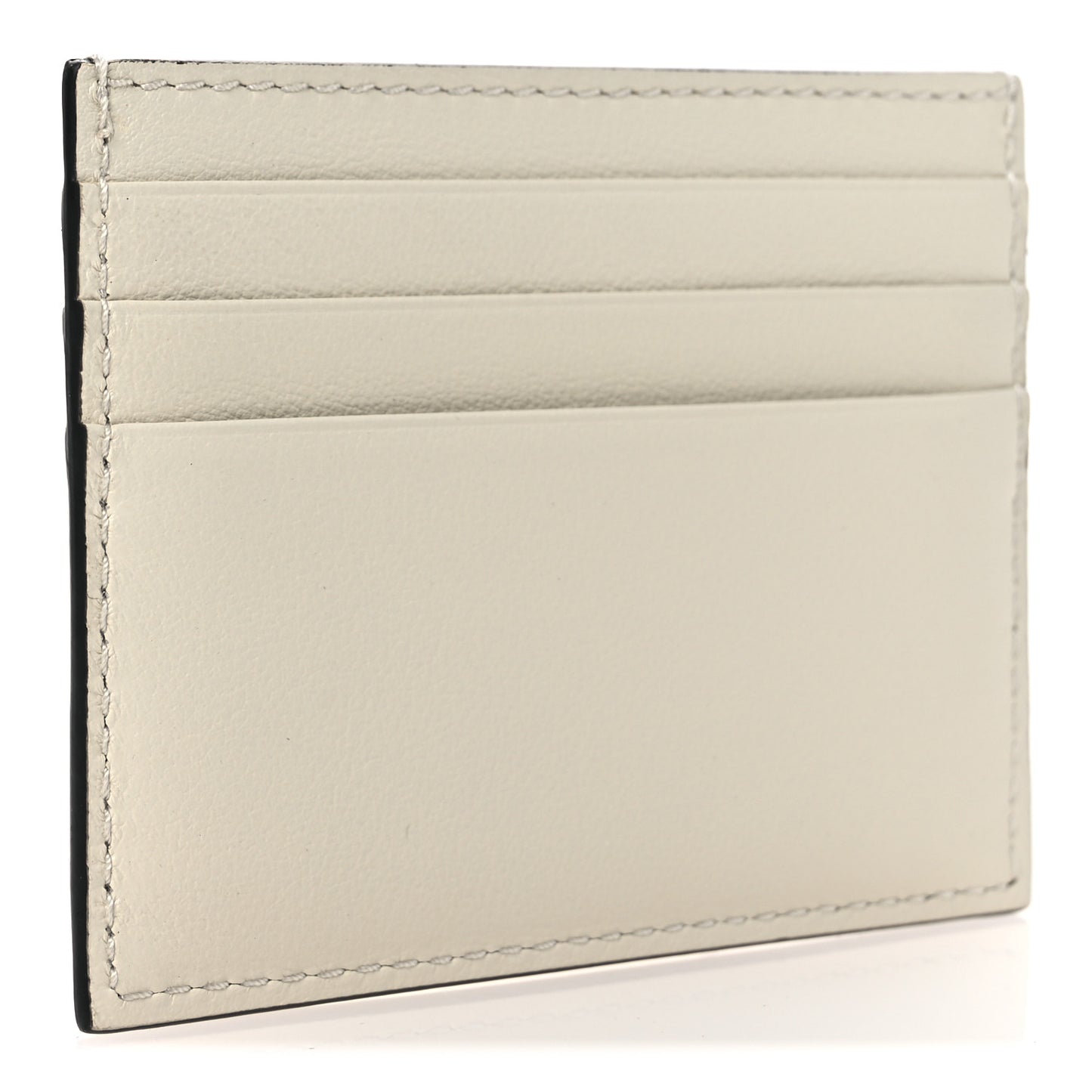 Soft Grain Card Holder White