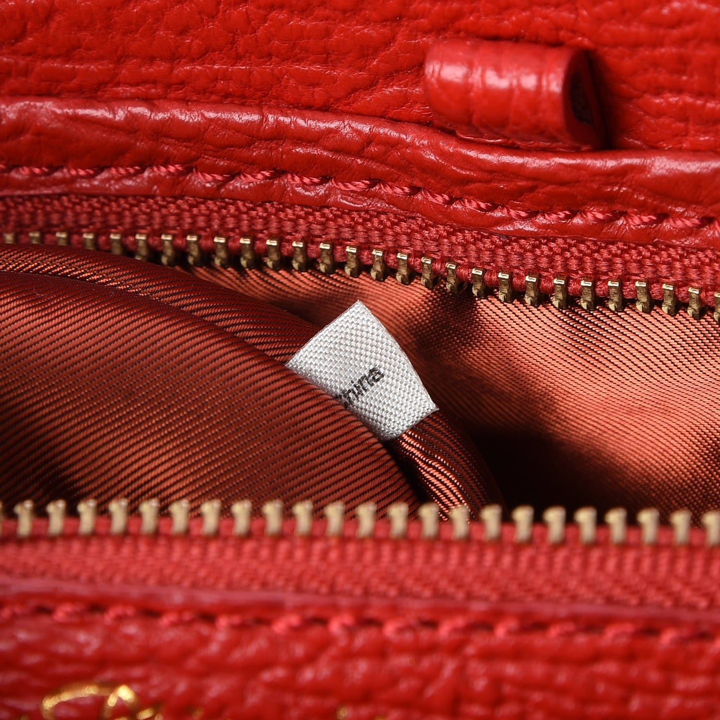 3.1 Textured Calfskin Mini Pashli Satchel Red