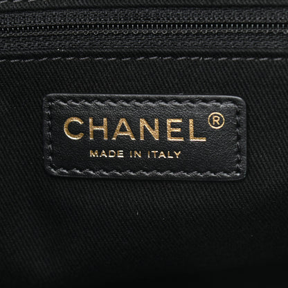 Chanel Lurex Boucle Small Deauville Tote Black 6 of 12