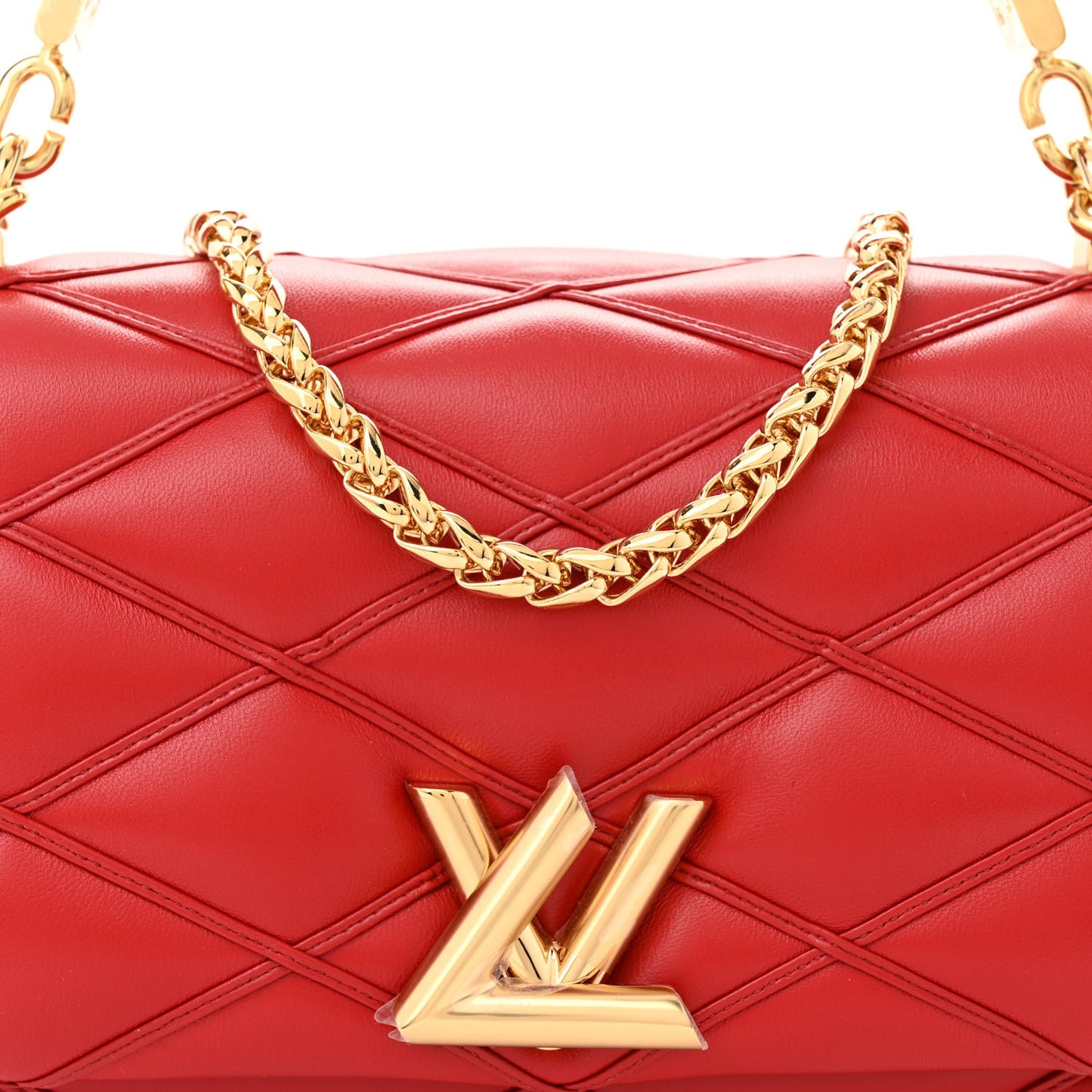 Lambskin Malletage Top Handle GO-14 MM Rouge