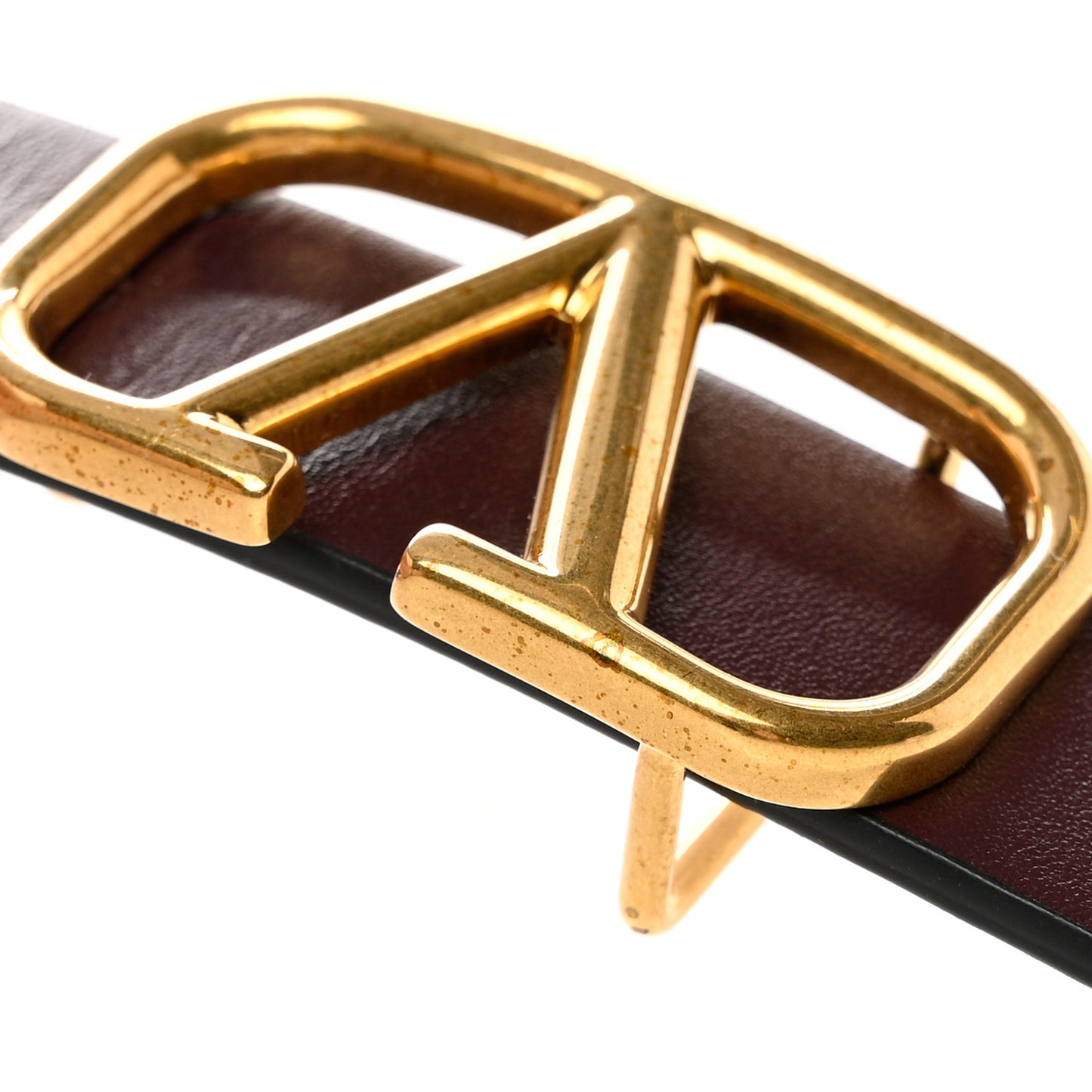 Glossy Calfskin VLogo Reversible 40mm Belt 75/30 Rubino White