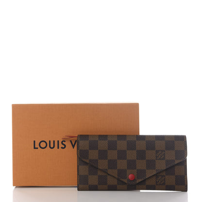 Louis Vuitton Damier Ebene Josephine Wallet Red 8 of 8