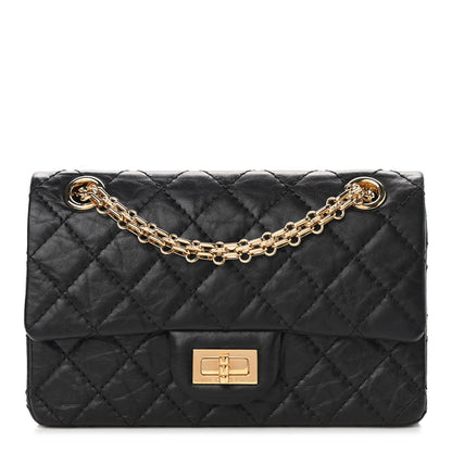 Chanel Aged Calfskin Quilted 2.55 Reissue Mini Flap Black 1 of 10