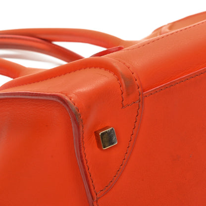 Celine Smooth Calfskin Mini Luggage Bright Orange 10 of 16