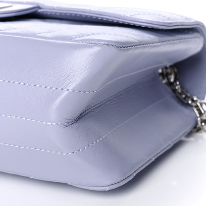 Chanel Aged Calfskin Chevron Quilted 2.55 Reissue Mini Flap Light Purple 10 of 11