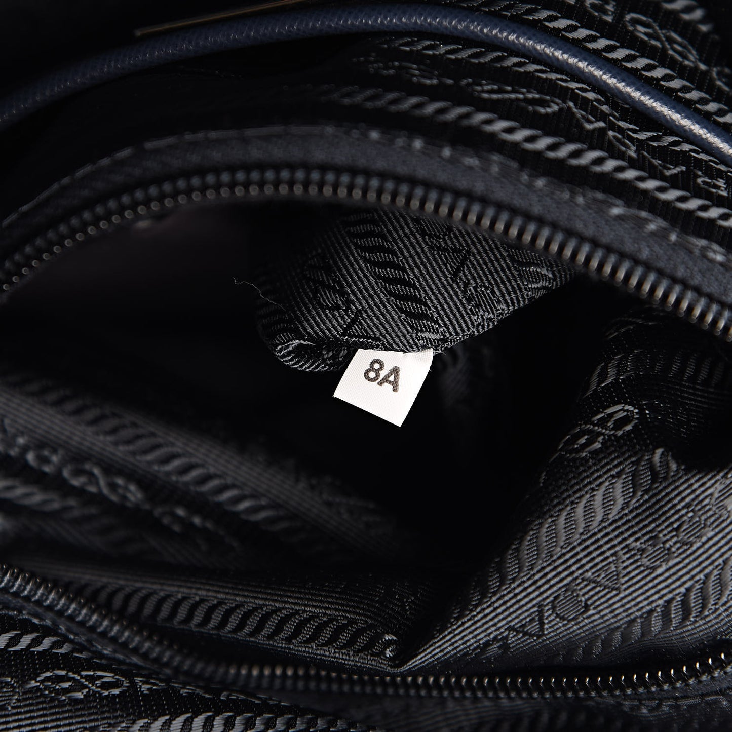 Tessuto Nylon Saffiano Print Tote Azzurro
