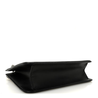 Chanel Lambskin Calfskin Small Chocolate Bar Tote White Black 4 of 10