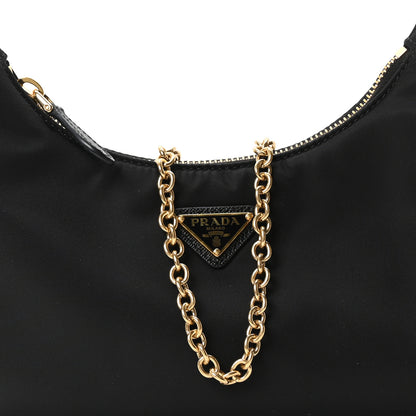 Prada Nylon Re-Edition 2005 Shoulder Bag Black 8 of 10