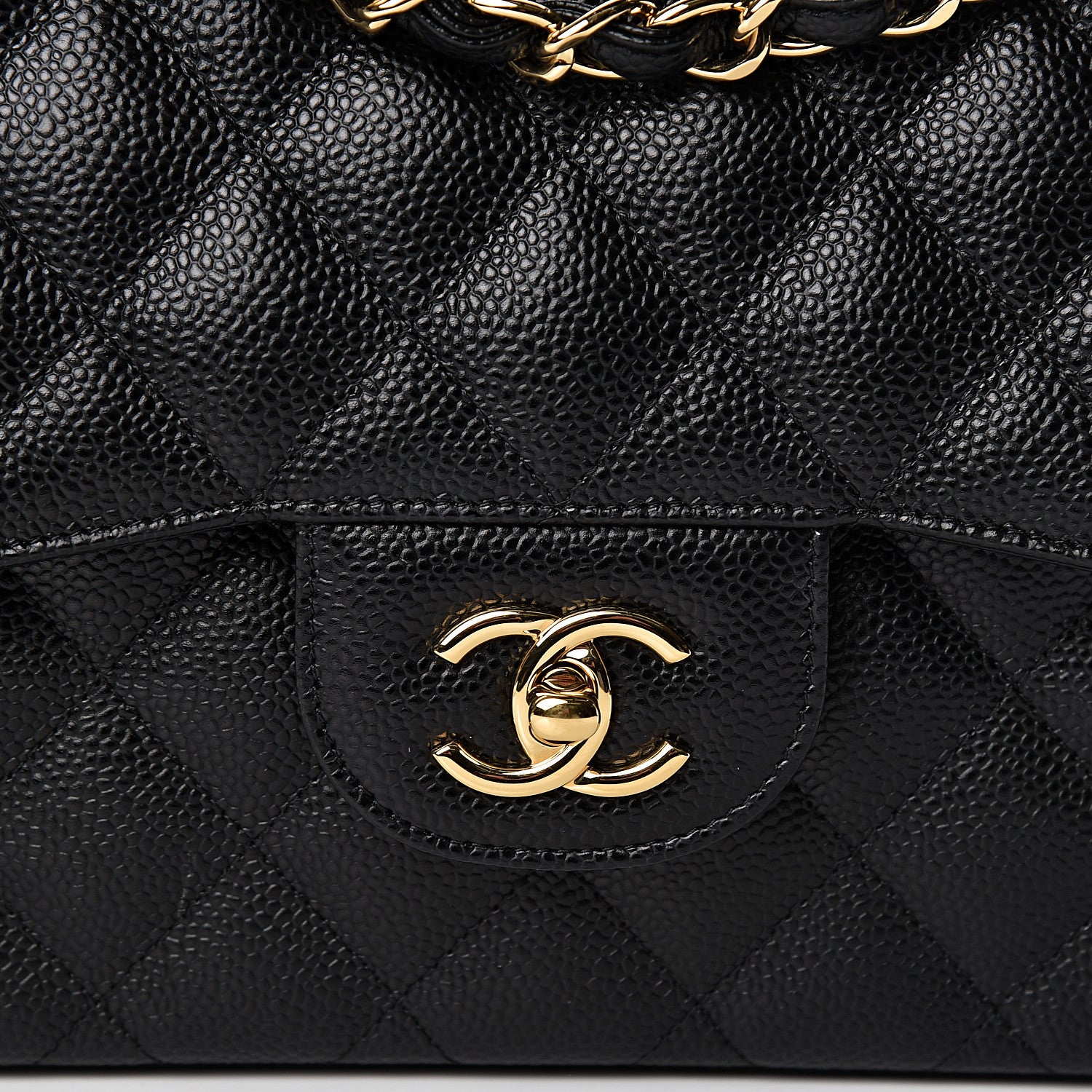 Chanel Caviar Quilted Jumbo Double Flap Black 8 of 11