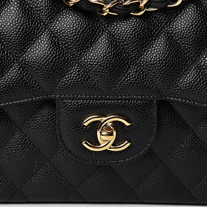 Chanel Caviar Quilted Jumbo Double Flap Black 8 of 11