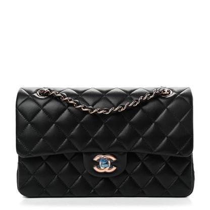 Chanel Lambskin Quilted Small Double Flap Black 1 of 5