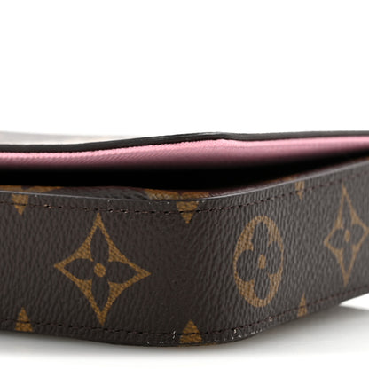 Louis Vuitton Monogram 2022 Christmas Animation Paris Pochette Felicie Chain Wallet Pink 10 of 10