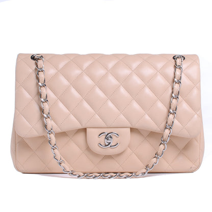 Chanel Lambskin Jumbo Double Flap Beige Clair 1 of 8
