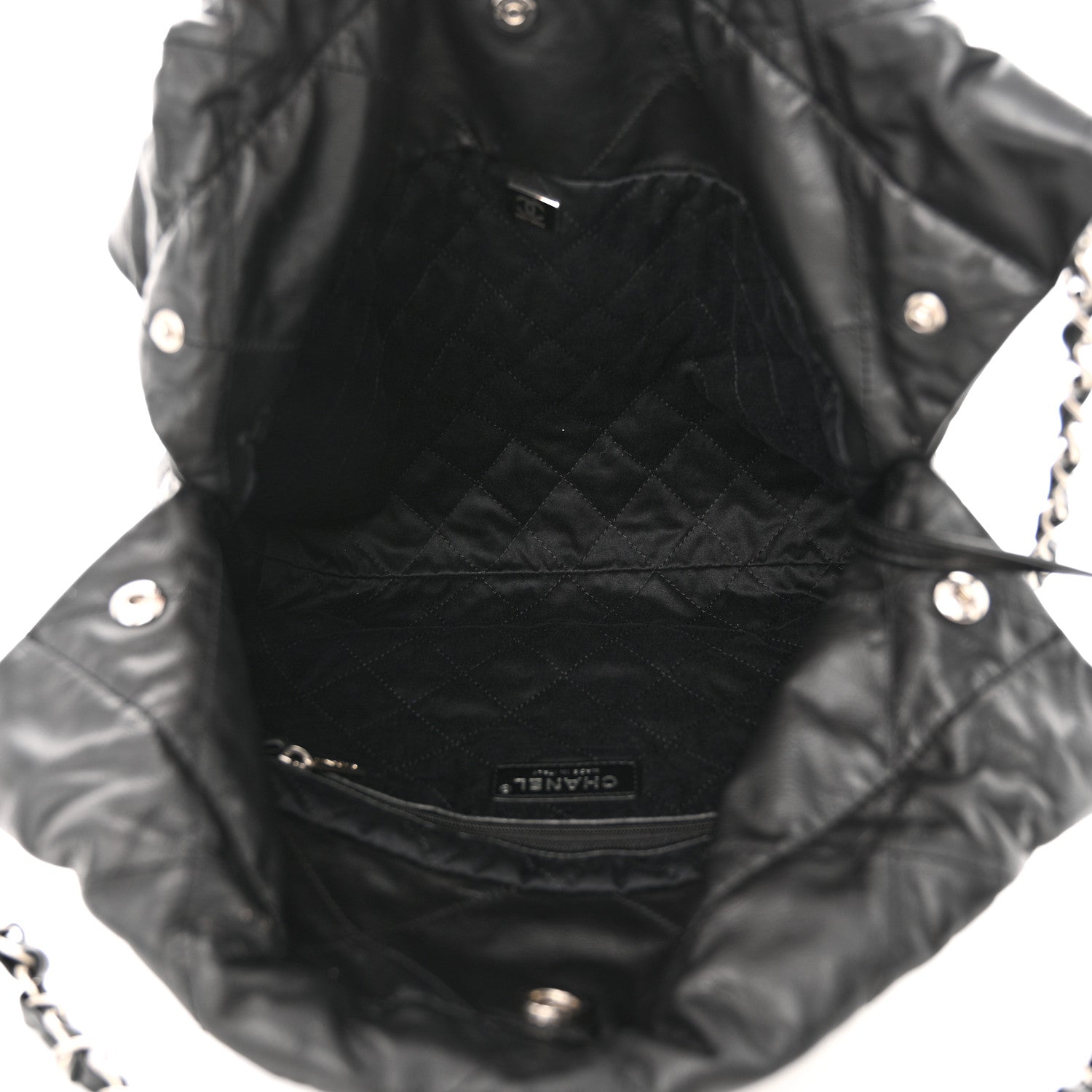 Chanel Shiny Calfskin Quilted Small Chanel 22 Black 6 of 13