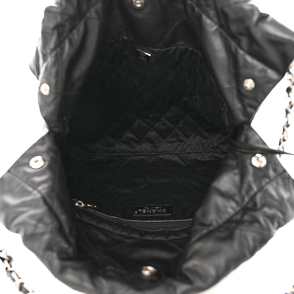 Chanel Shiny Calfskin Quilted Small Chanel 22 Black 6 of 13