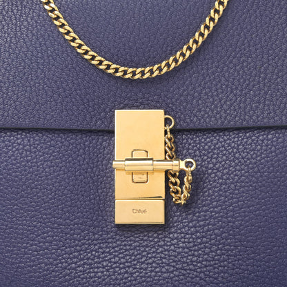 Chloe Grained Lambskin Drew Shoulder Bag Royal Navy 7 of 11