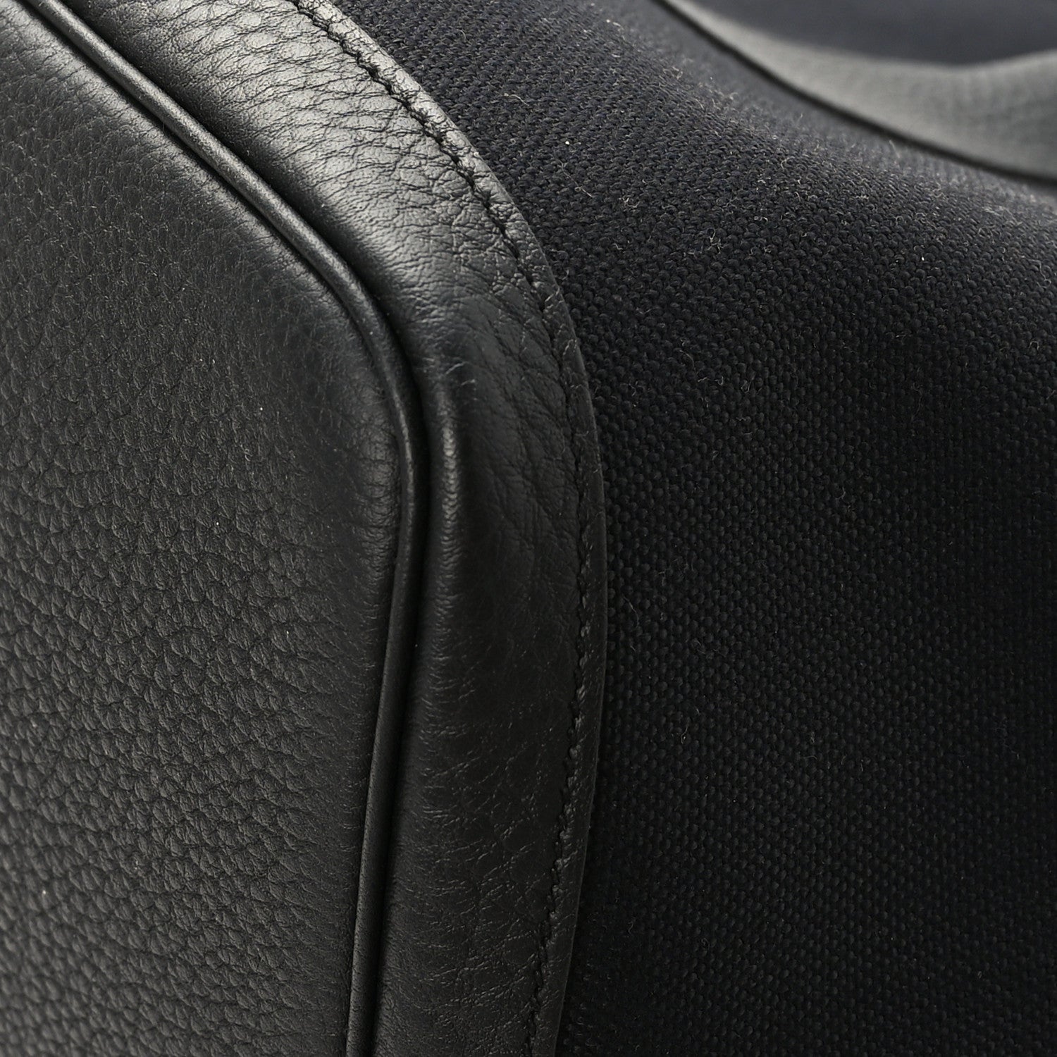 Hermes Toile Militaire Negonda Garden Party Voyage Colorblock 49 GM Black Rouge H 10 of 10