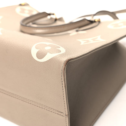 Louis Vuitton Empreinte Monogram Giant Onthego MM Tourterelle Creme 9 of 14