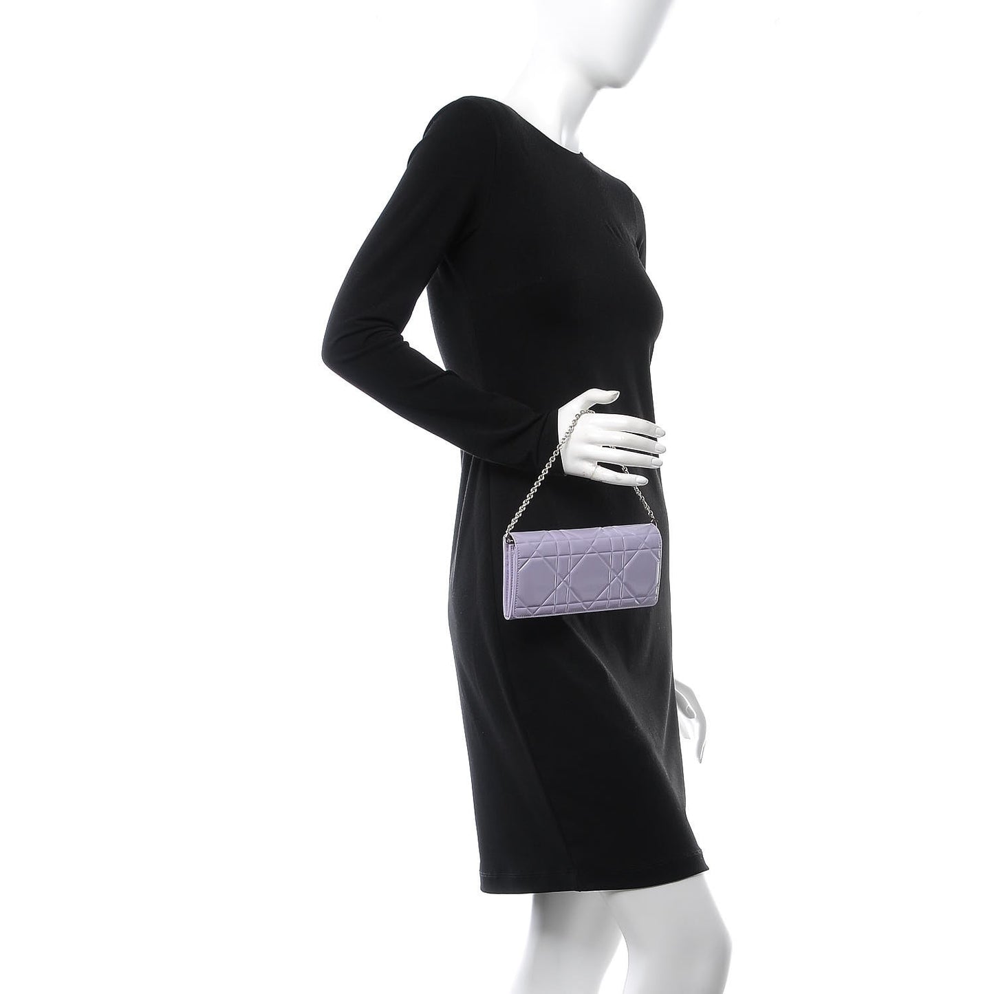Patent Cannage Rendez-vous Chain Wallet Purple