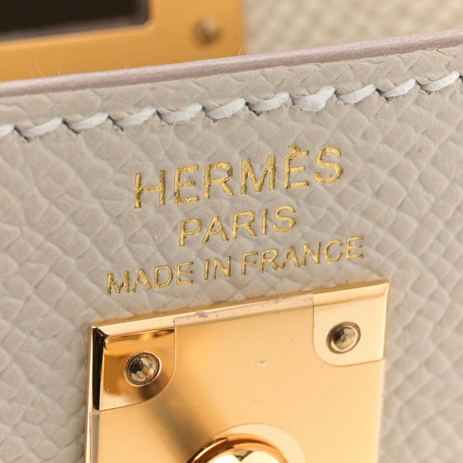 Hermes Epsom Kelly Sellier 25 Craie 6 of 11