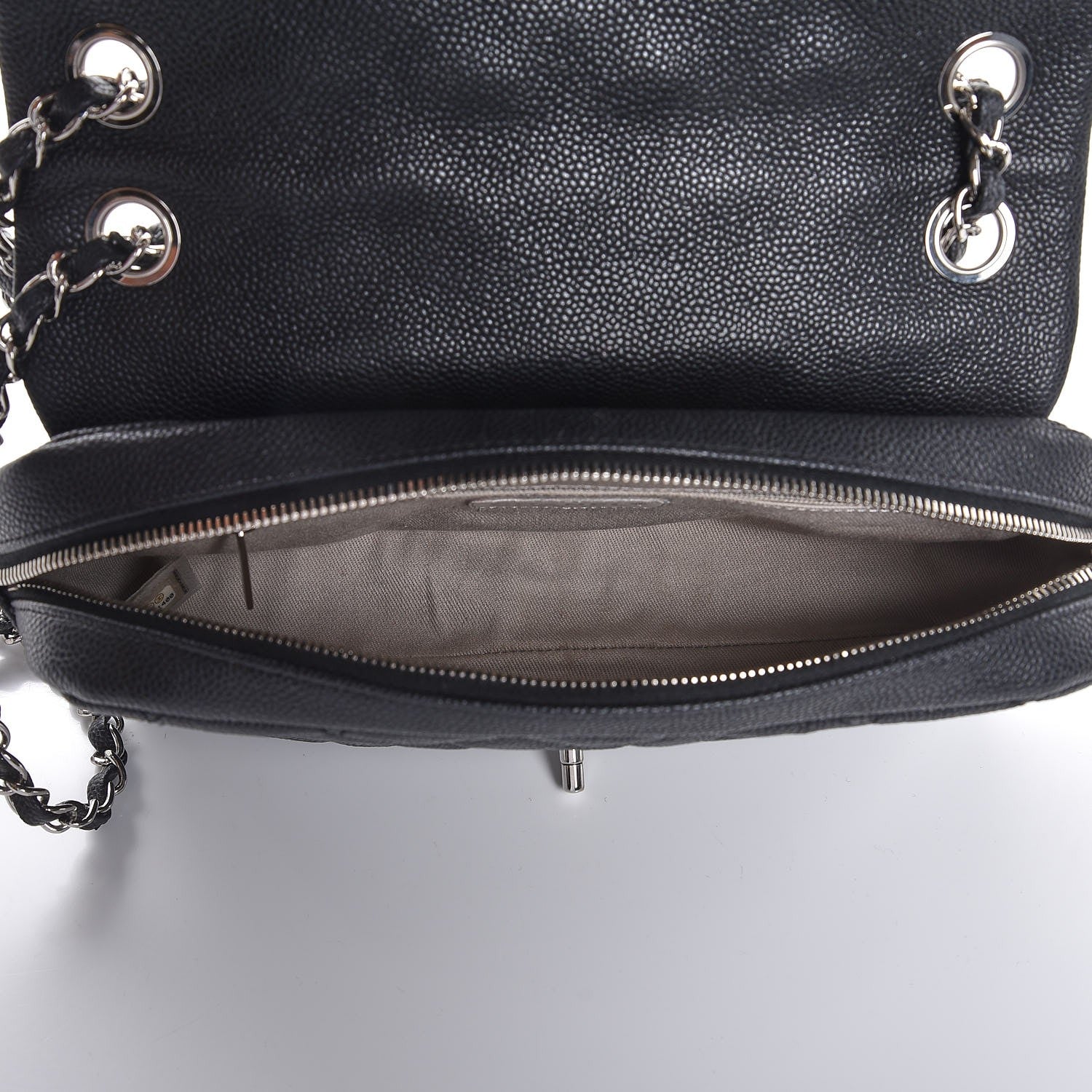 Chanel Caviar Quilted Medium Easy Flap Black 5 of 7