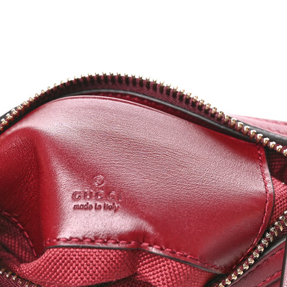 Gucci GG Calfskin Embossed Emblem Mini Shoulder Bag Rosso Ancora 6 of 10