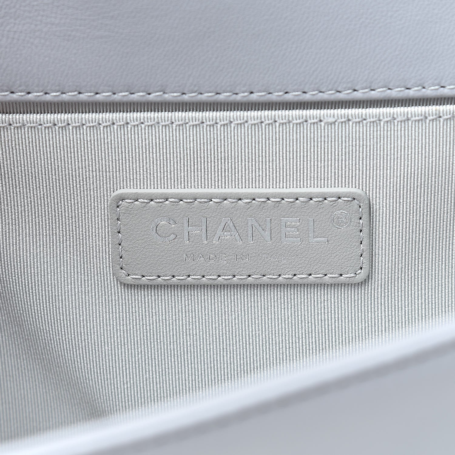 Chanel Lambskin Quilted Medium Boy Flap Grey 6 of 10