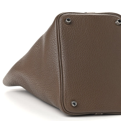 Hermes Taurillon Clemence Picotin Lock 18 PM Etoupe 8 of 9