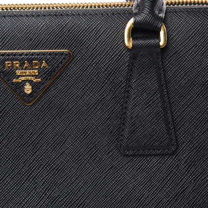 Prada Saffiano Small Galleria Double Zip Tote Black 16 of 17