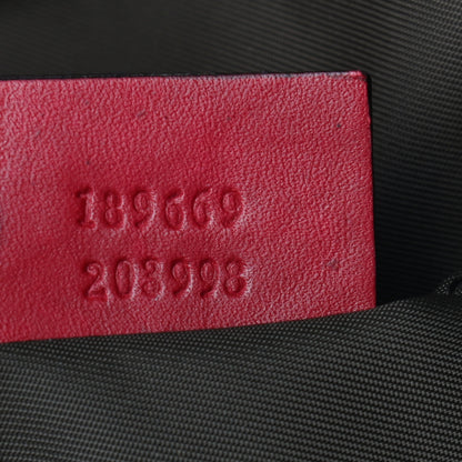 Gucci GG Monogram Medium Web Handle Vertical Tote Red 7 of 9