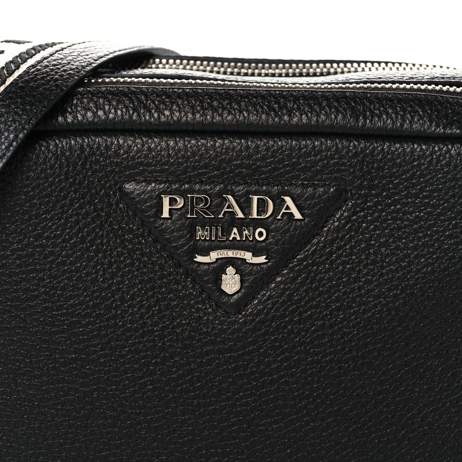 Prada Vitello Daino Soft Camera Crossbody Black 8 of 11