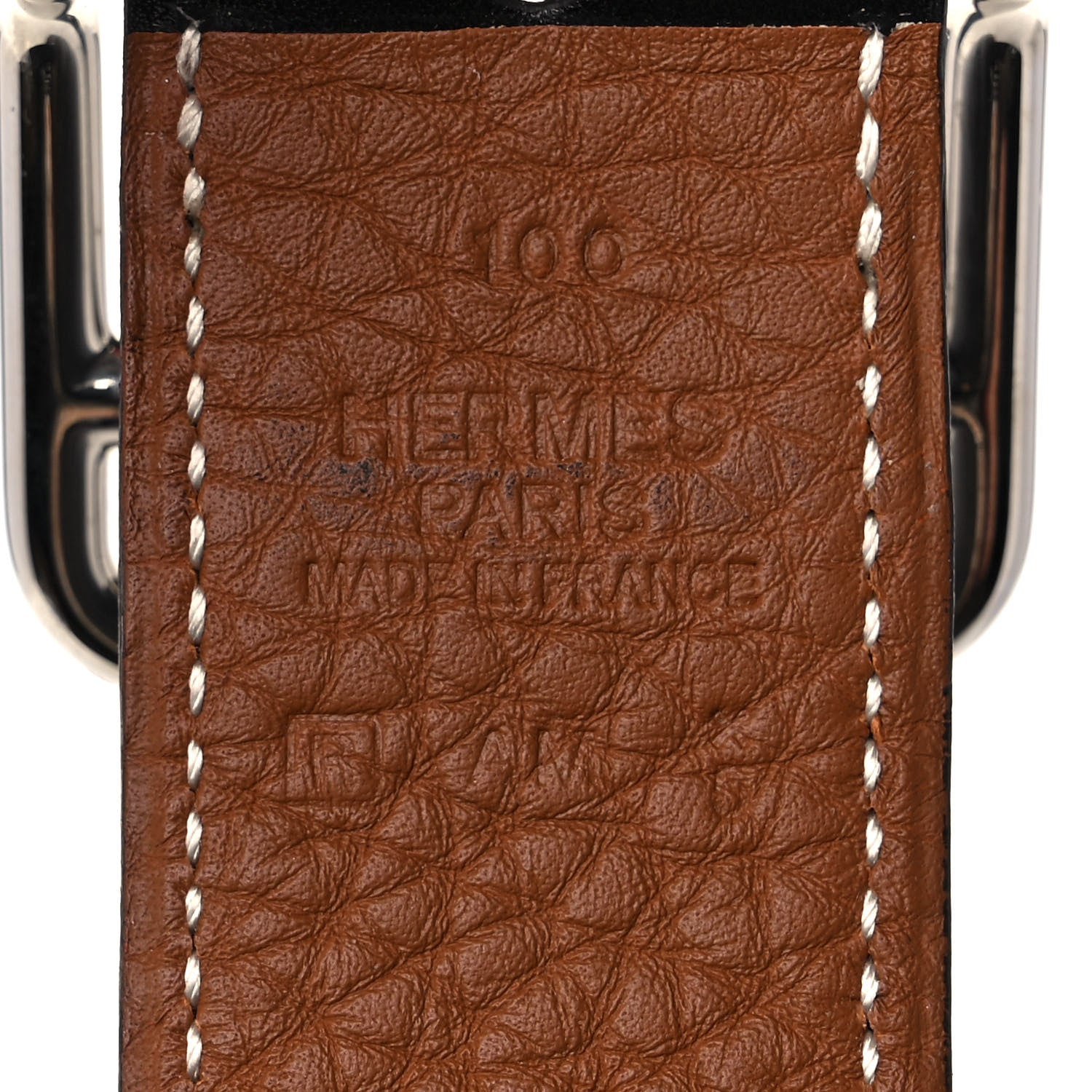 Hermes Box Togo 32mm Cape Cod Belt 100 Black Gold 3 of 4