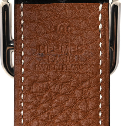 Hermes Box Togo 32mm Cape Cod Belt 100 Black Gold 3 of 4