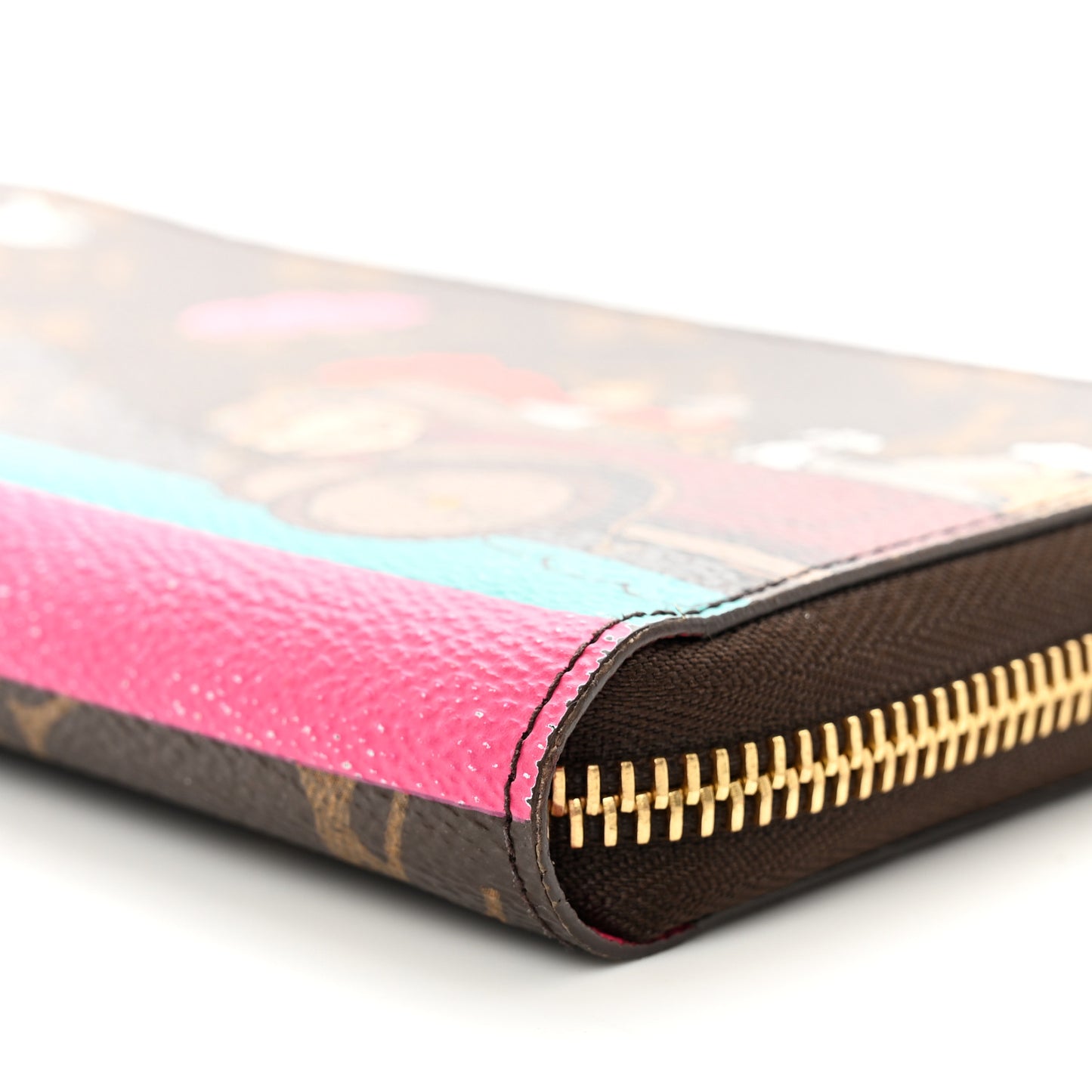 Monogram 2015 Christmas Animation Zippy Wallet Hibiscus