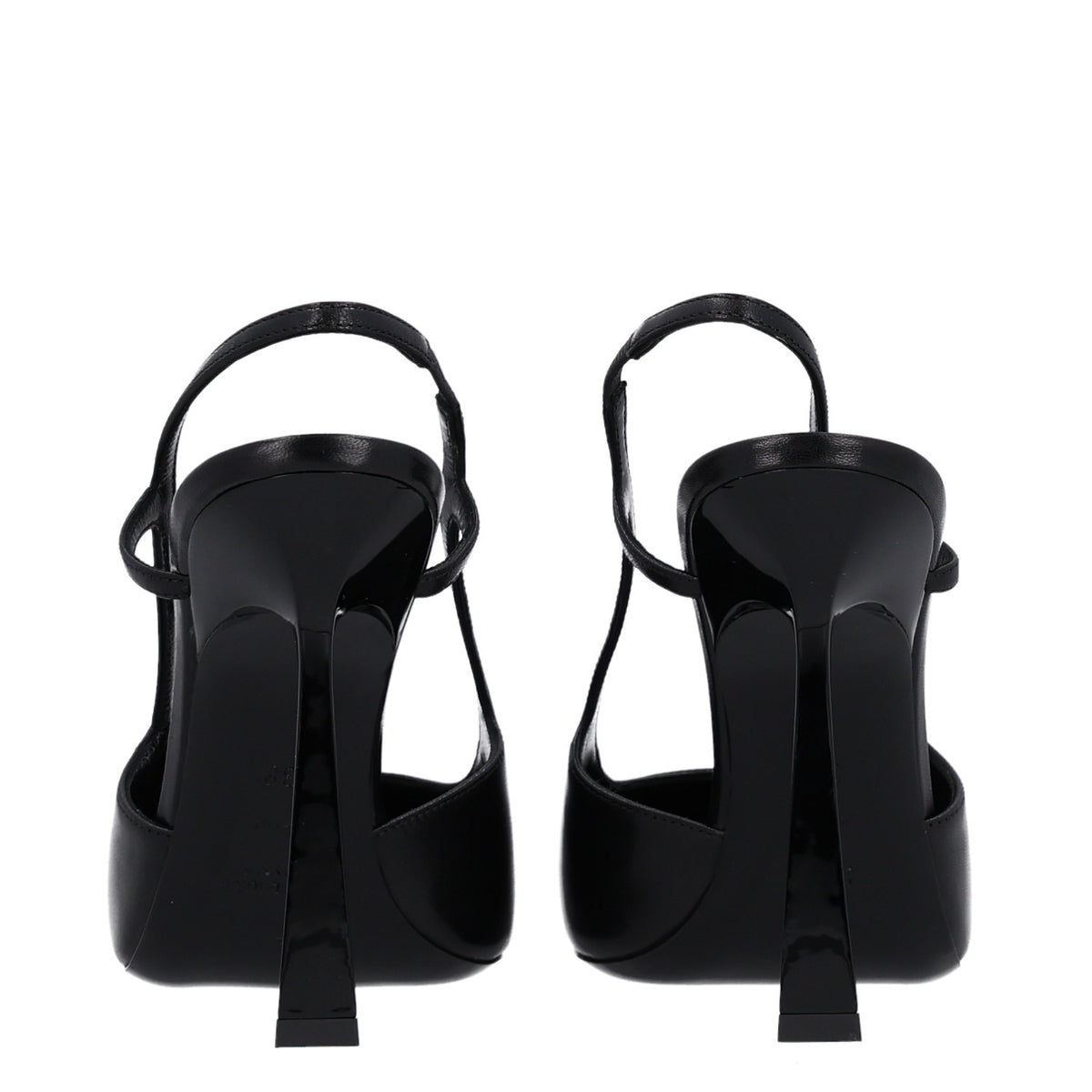 Smooth Calfskin Jeanne 110 Slingback Pumps 38 Black